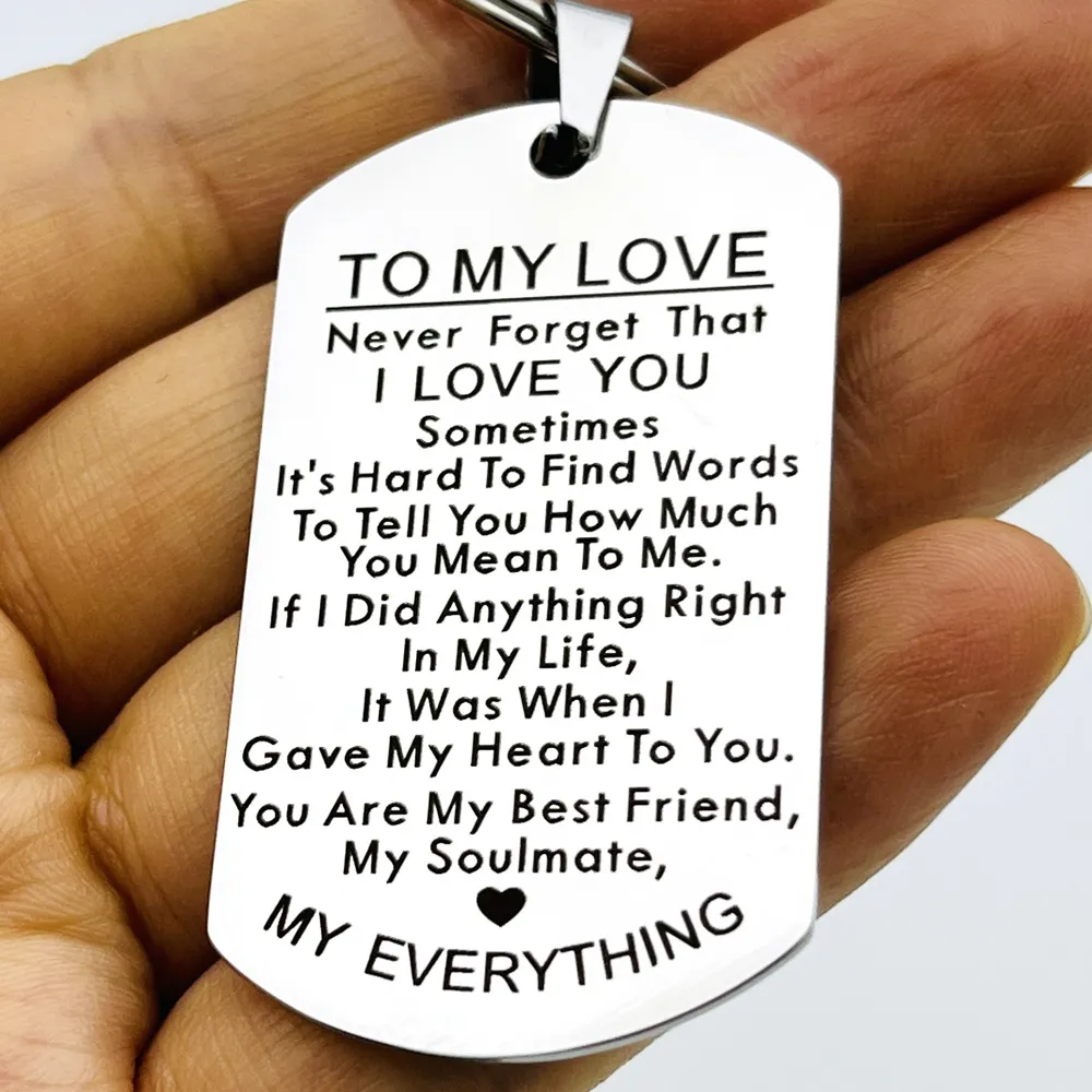 Keychain Accessories With First Name To My Wonderful Olive I Love You  This Much Always Forever Romantic Valentine Day Gift Wife Girlfriend 